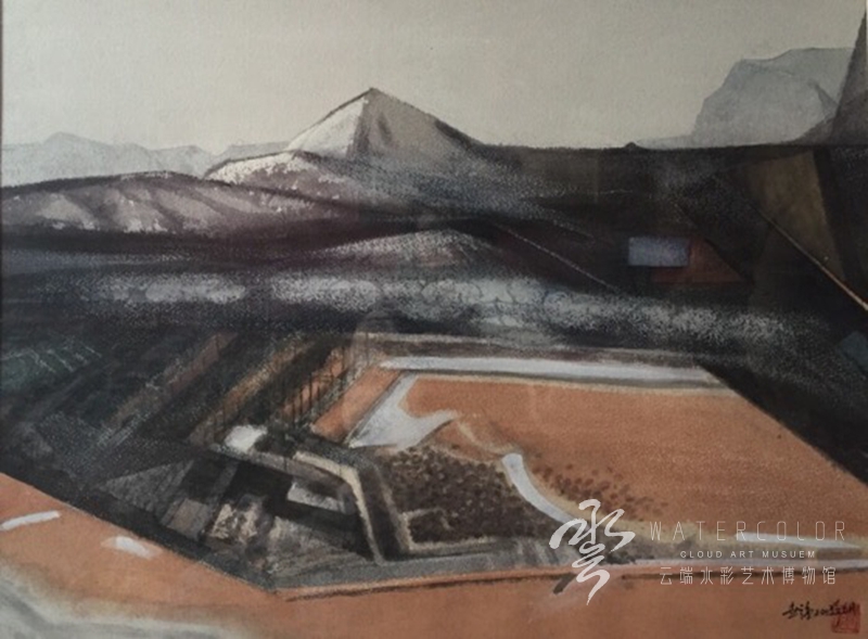 窦世强 《寒山凝雪》 73*53㎝